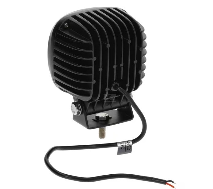Luz de trabalho LED, 48W, 4000lm, quadrado, 10-30V, 123x81x123mm, feixe de longo alcance