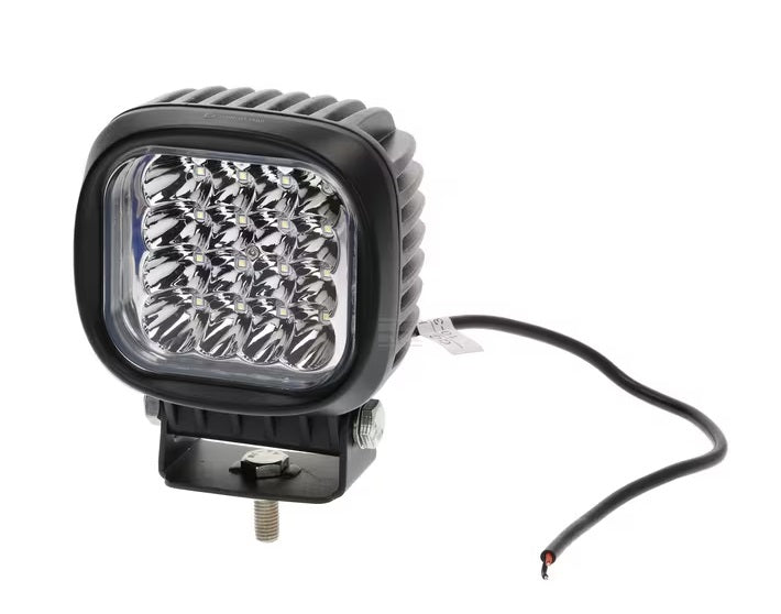 Luz de trabalho LED, 48W, 4000lm, quadrado, 10-30V, 123x81x123mm, feixe de longo alcance